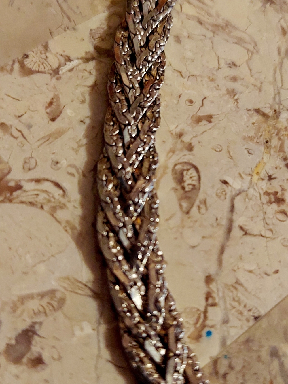 Silver Braided Necklace Beautiful